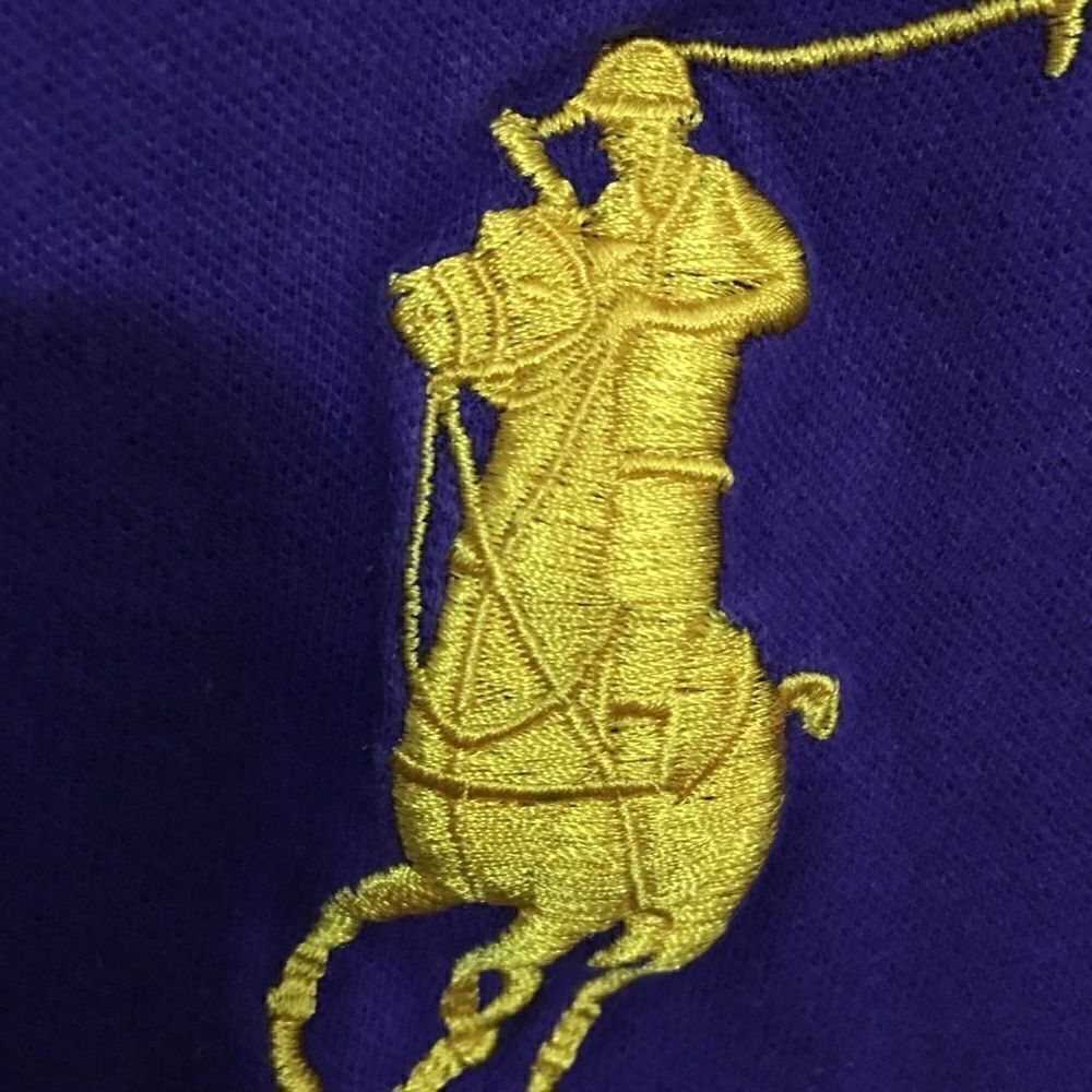 Rare Vintage Polo Ralph Lauren Logo pop collar top - Picture 4 of 10